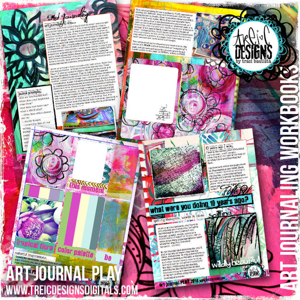 art journaling digital kit FREEBIE - #tracibautistaCOLOR {treiCdesigns}  boutique