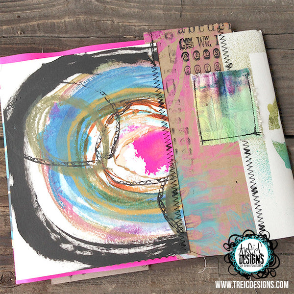 be FREE} FREE spirit handmade art journal - #tracibautistaCOLOR